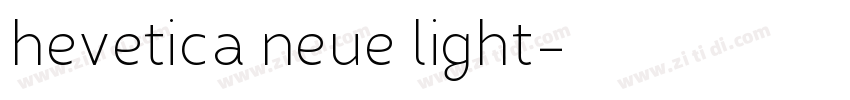 hevetica neue light字体转换